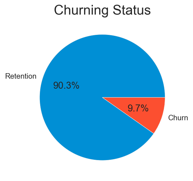 churn distribution